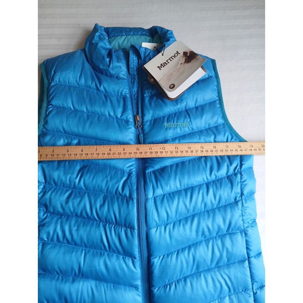 Marmot Vest Medium Womens 800 Fill Down Puffer Quilted Zip Pockets Outdoor New - Picture 8 of 14